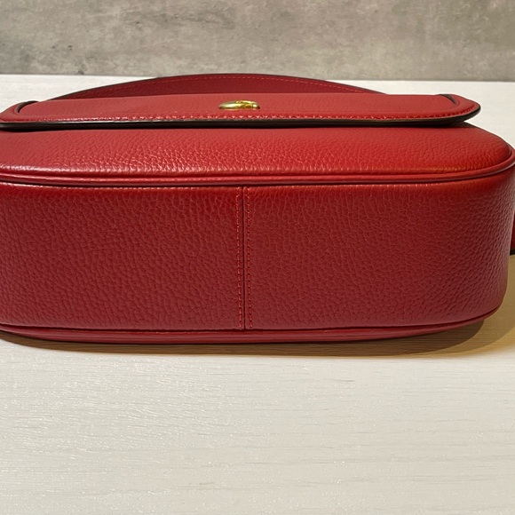 Coach Legacy Ruby Red Shoulder Bag with Brass Hardware - Picture 8 of 15